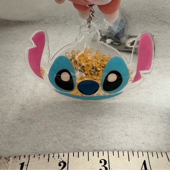 Set of 3 STITCH Snow Globe Keychain Puffy Charm Gashapon Figure Disney Japan - Picture 5 of 12